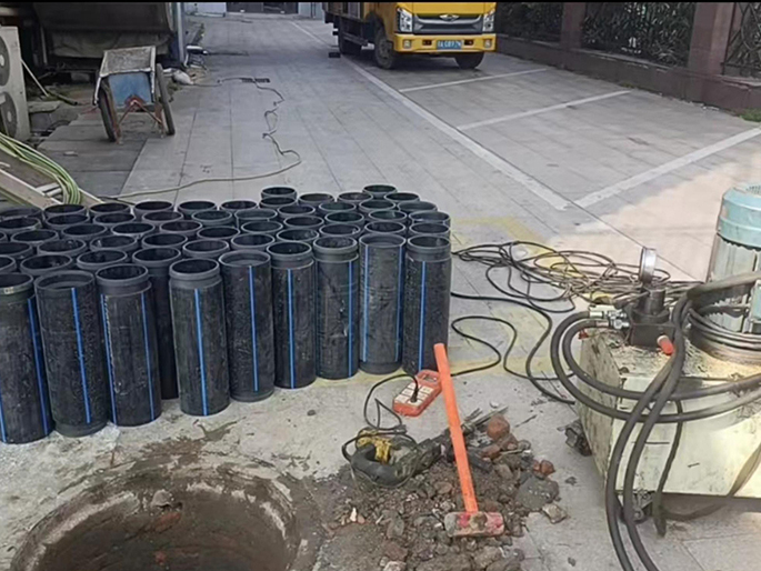 友好PE置换管厂家 DN315置换管 非开挖管短管置换